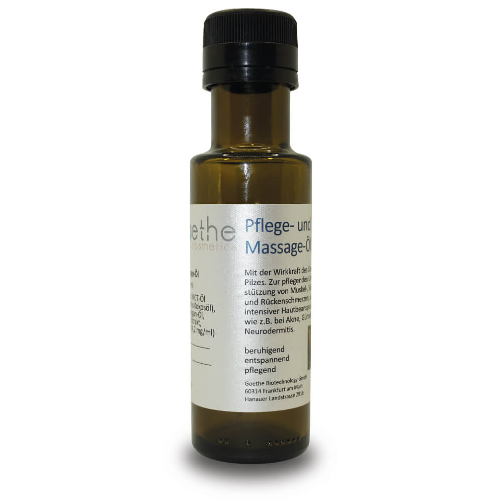 Pflege- und Massageöl mit Cordyceps-Extrakten